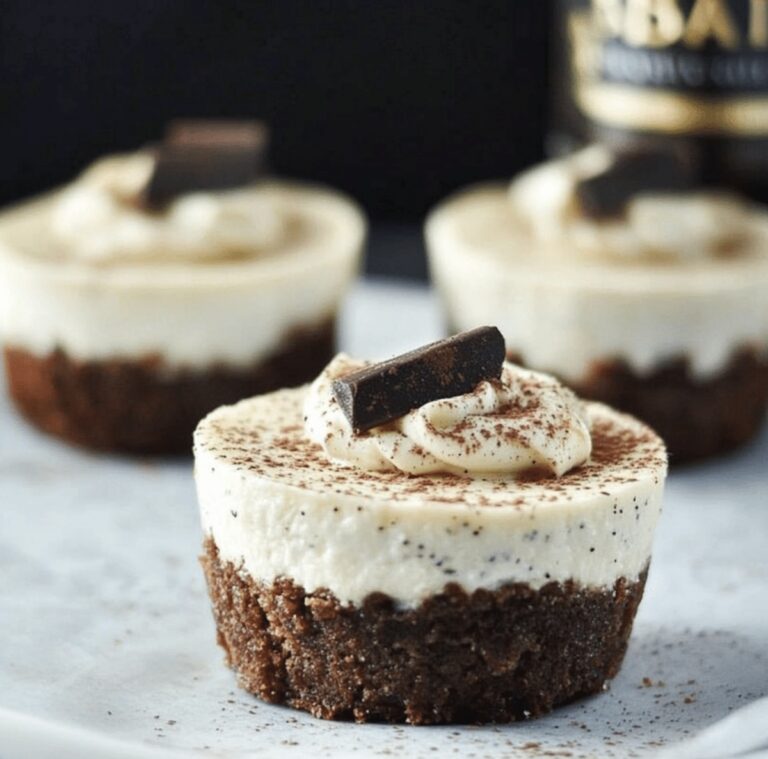 Boozy Baileys Mini Cheesecakes Recipe