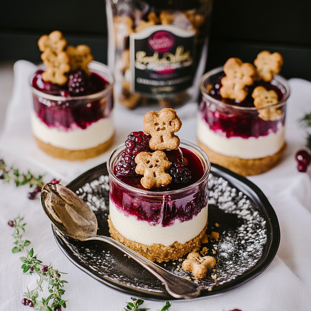 No-Bake White Chocolate Cheesecakes With Mulled Wine Fruit Recipe