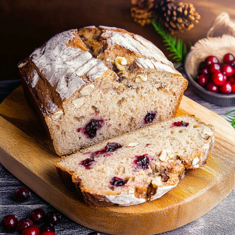 Rustic Cranberry Walnut Bread Recipe