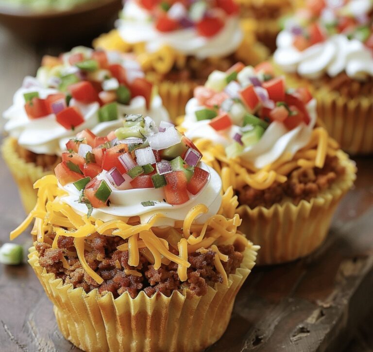 Crispy Taco Cupcakes Recipe