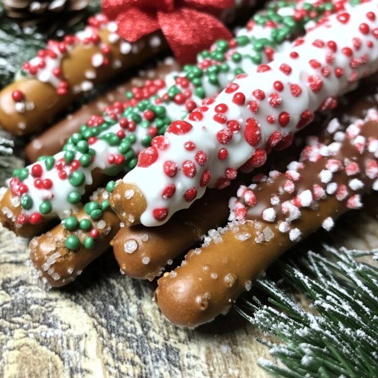 Christmas Pretzel Rods Recipe