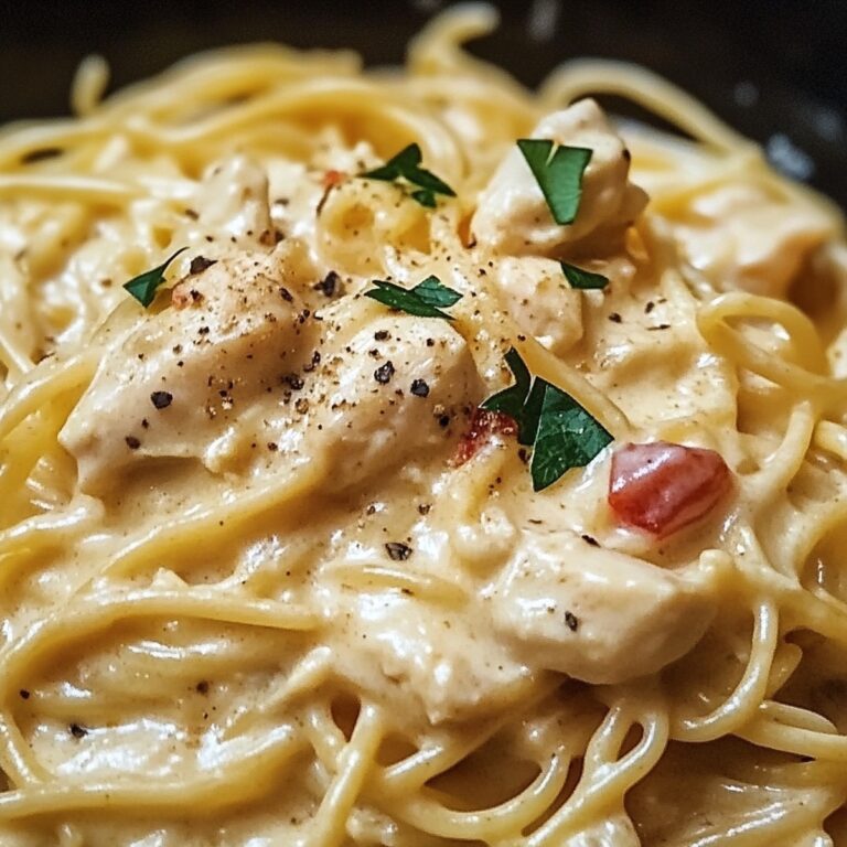 Creamy Crockpot Chicken Spaghetti Recipe