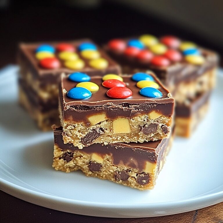 Triple Layer Chocolate Candy Bars Recipe