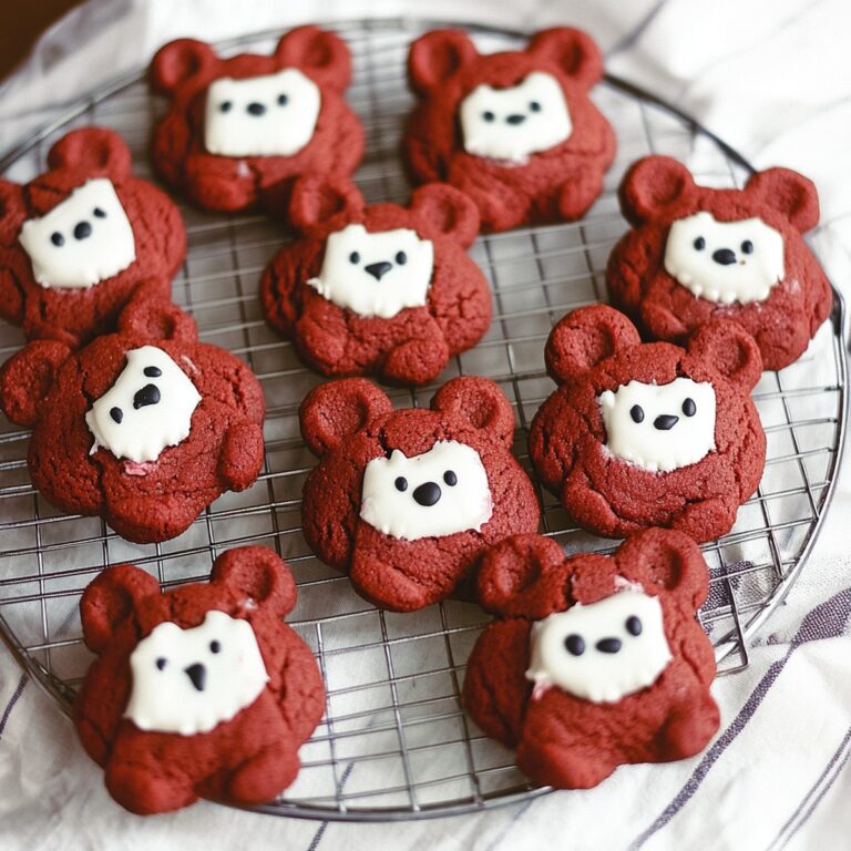 Soft Red Velvet Bear Cookies Recipe