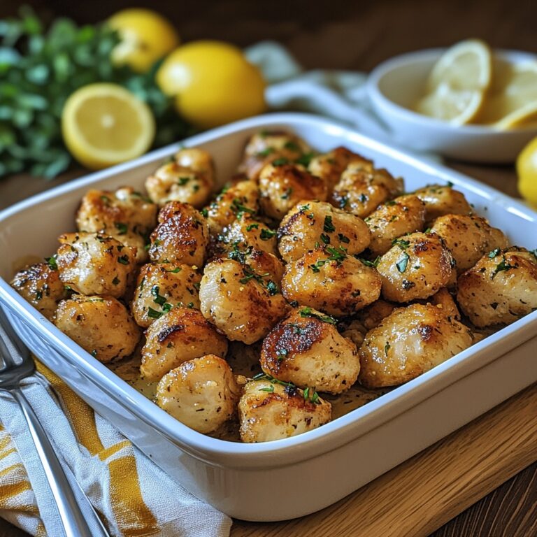 Crispy Lemon Garlic Chicken Bites Recipe
