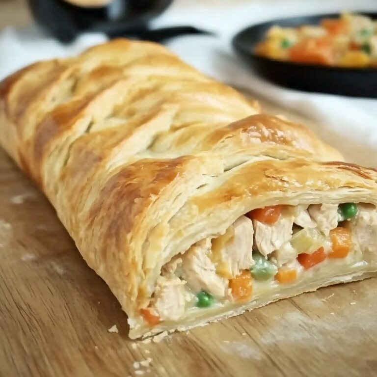 Golden Chicken Pot Pie Crescent Braid Recipe