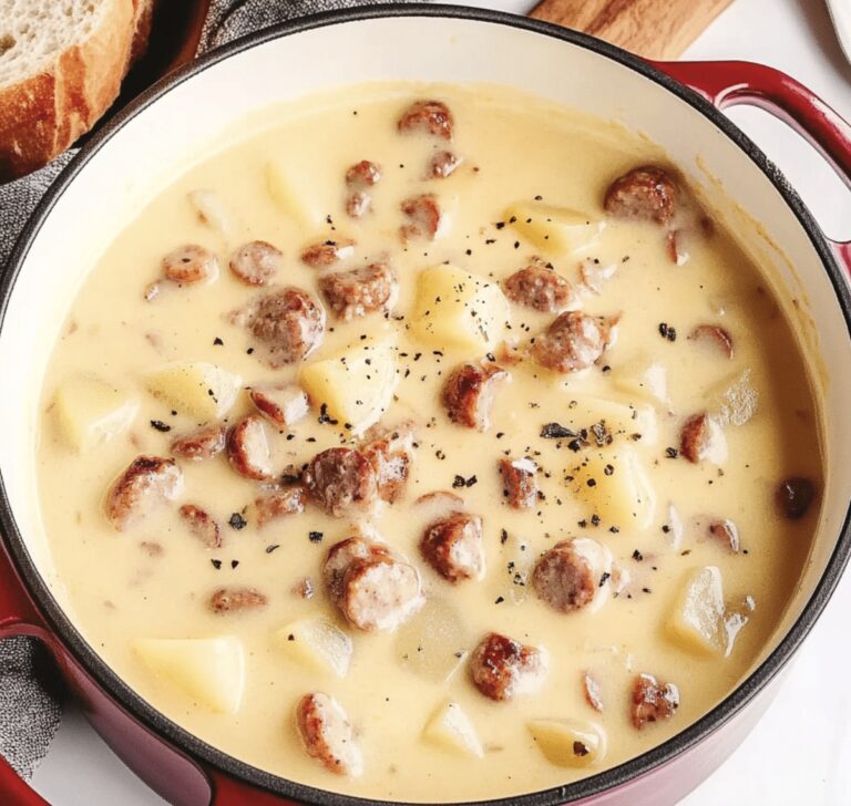 Cheesy Sausage Potato Soup Recipe
