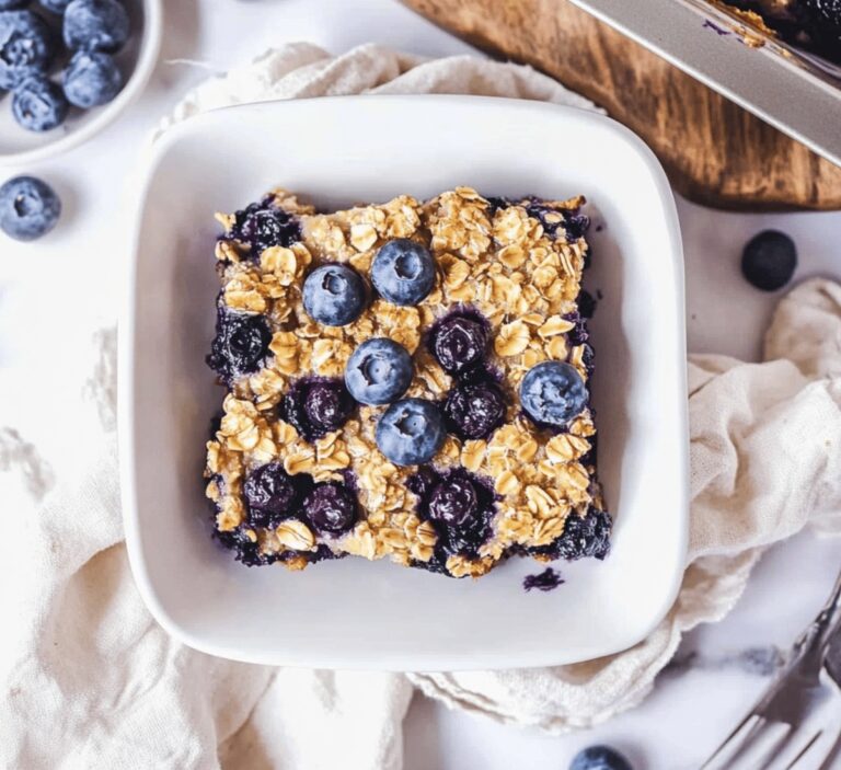 Hearty Blueberry Baked Oatmeal Recipe