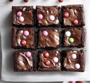 Gooey M&Ms Brownies Recipe