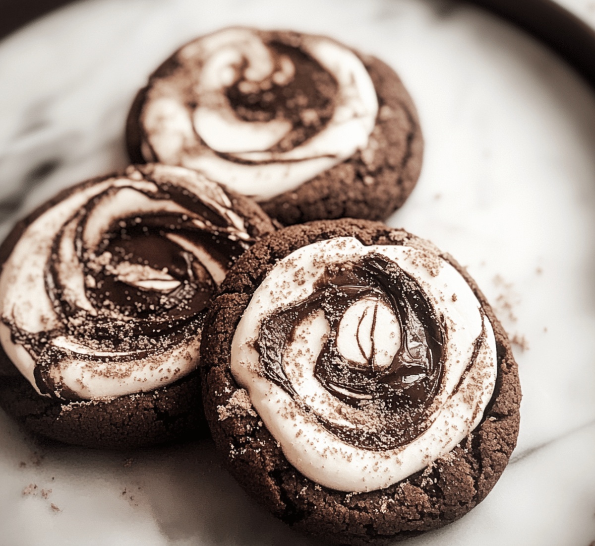 Chocolate Marshmallow Swirl Cookies Recipe