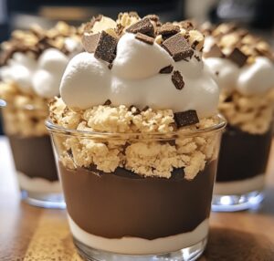 Smores Cheesecake Pudding Cups Recipe