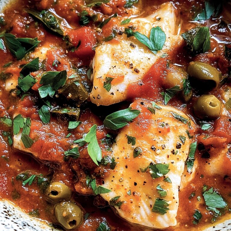 Spicy Fish Puttanesca Recipe