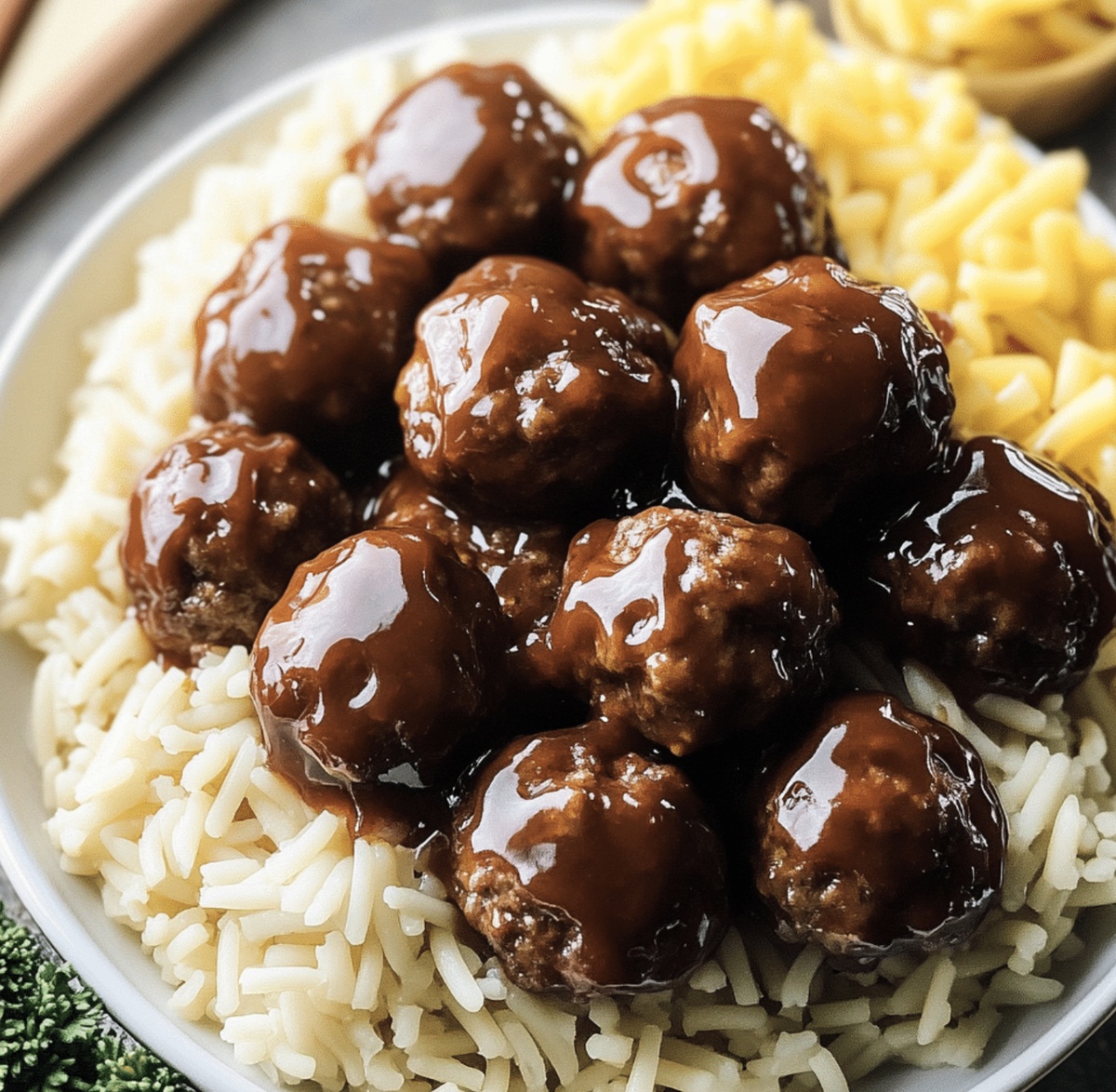 Sticky Honey Bbq Crockpot Meatballs Recipe