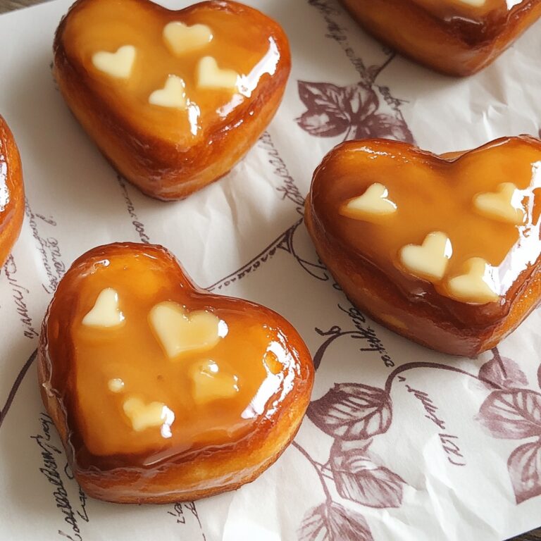 Dreamy Creme Brulee Heart Donuts Recipe