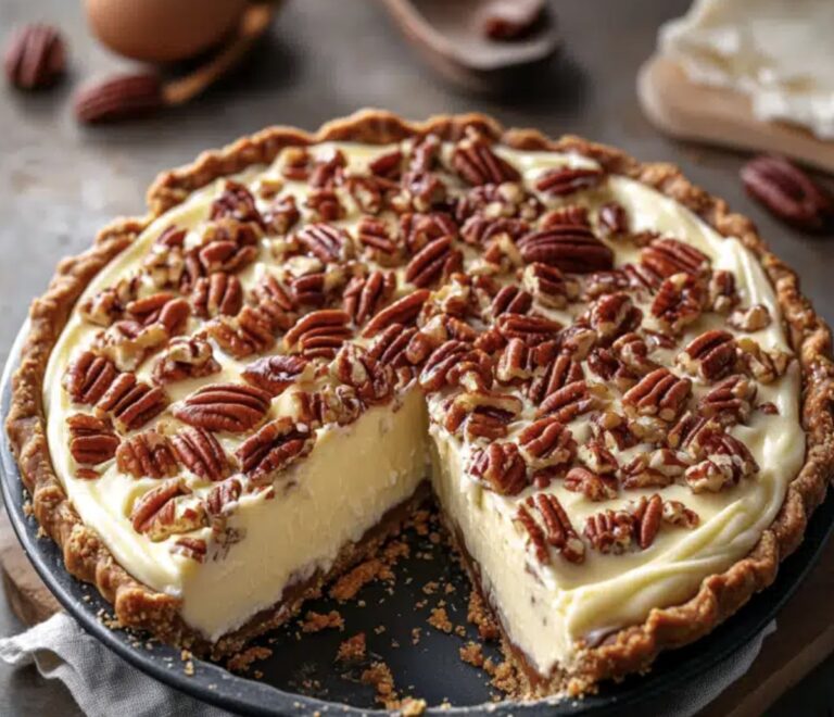 Luscious Pecan Cheesecake Pie Recipe