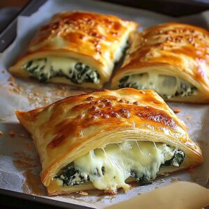 Crispy Cheese And Spinach Stuffed Pastry Recipe