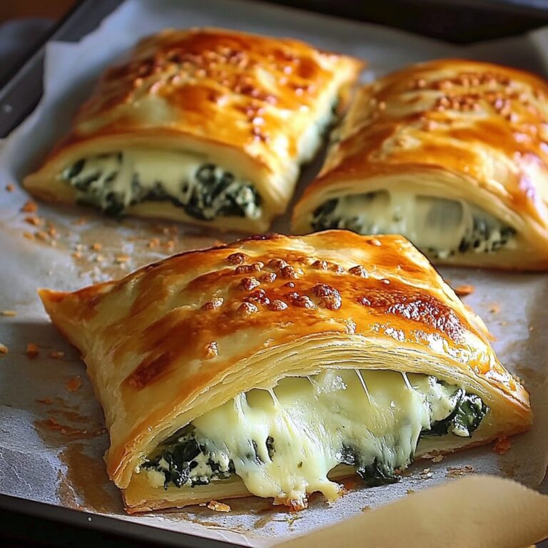 Crispy Cheese And Spinach Stuffed Pastry Recipe