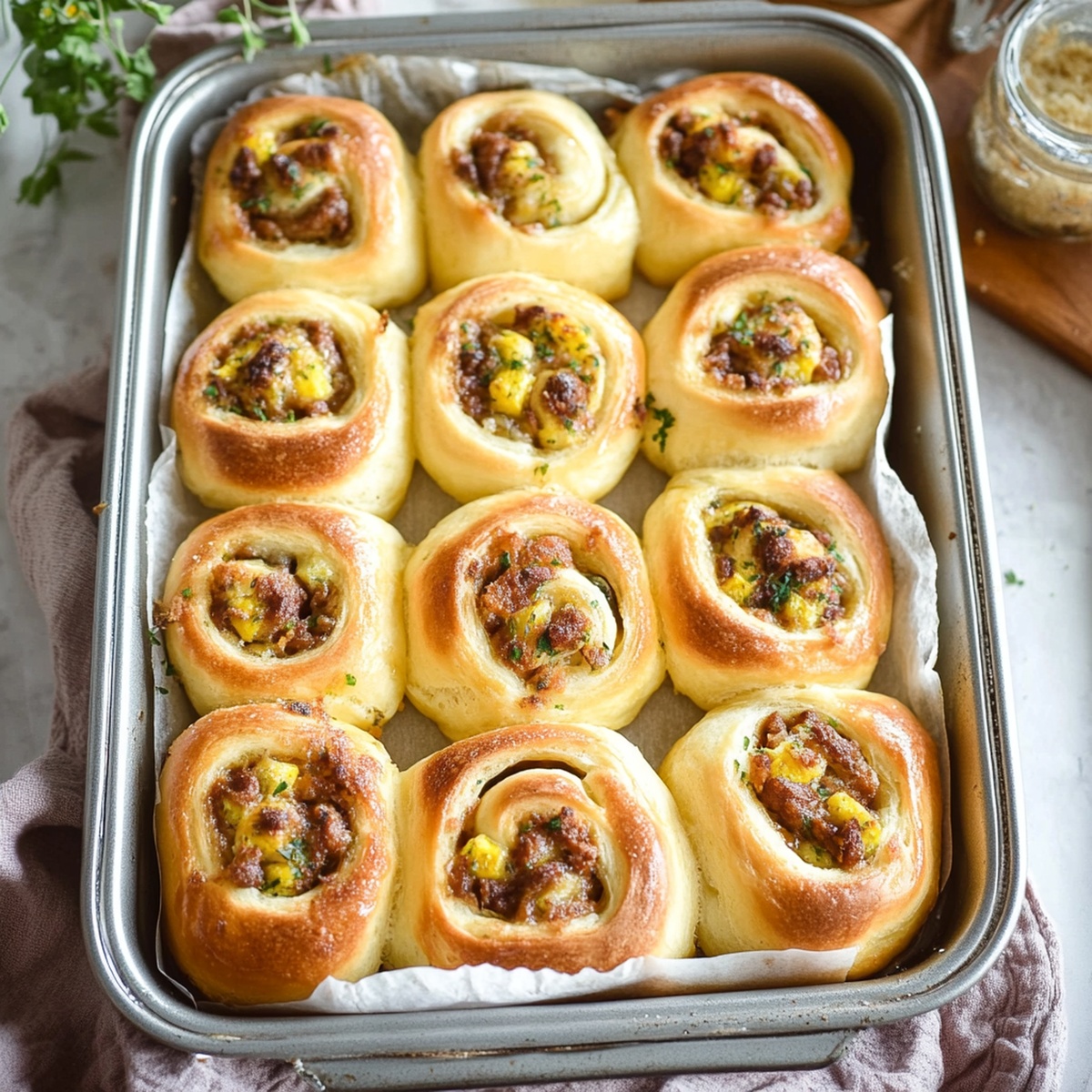 Fluffy Breakfast Rolls Recipe