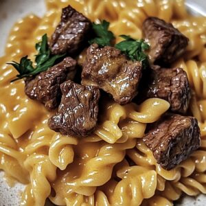 Savory Steak Bites And Rotini Pasta Recipe
