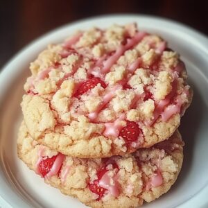 Crispy Strawberry Crunch Cookies Recipe