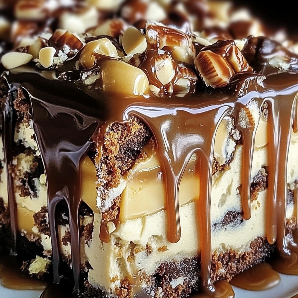 Caramel Turtle Poke Cake Recipe