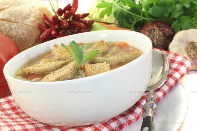 Czech Bread Soup (Chlebova Polevka)